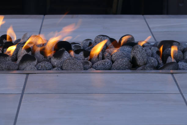 istock Open air fire pit for decoration Glenwood Springs Colorado 1072555286