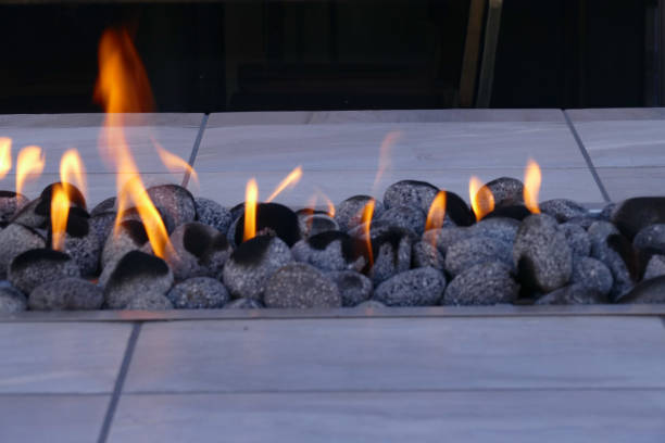 istock Open air fire pit for decoration Glenwood Springs Colorado 1072555320