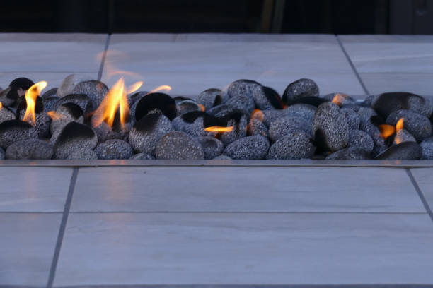 istock Open air fire pit for decoration Glenwood Springs Colorado 1072555334
