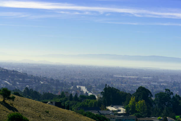 istock panoramic view of the Oakland and San Francisco 1072564038