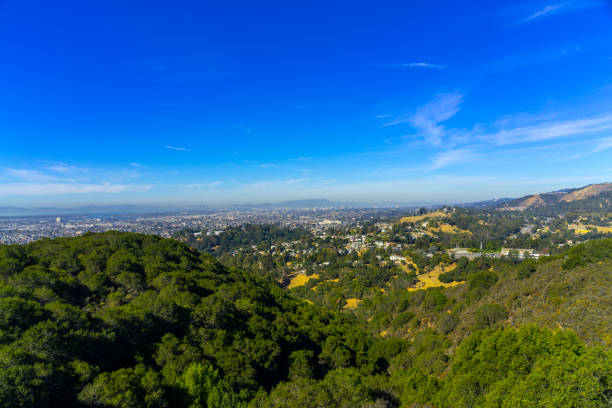 istock panoramic view of the Oakland and San Francisco 1072564200
