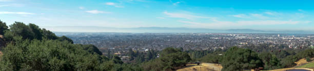 istock panoramic view of the Oakland and San Francisco 1072564444