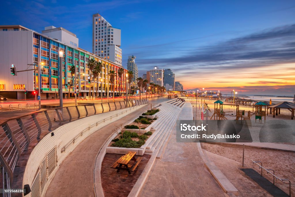 Tel Aviv. Cityscape image of Tel Aviv, Israel during sunset. Tel Aviv Stock Photo