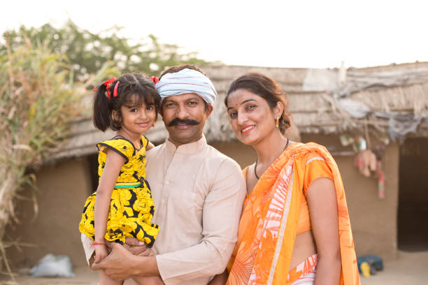 istock Indian family at village 1072574062