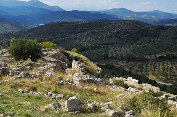 istock Beautiful greek landscape. Mycenae, Greece 1072574990