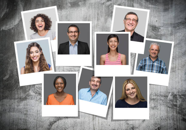 Multi-Ethnic Group Of People Smiling Portraits Multi-Ethnic Group Of People Smiling Portraits Collage multiple image photos stock pictures, royalty-free photos & images