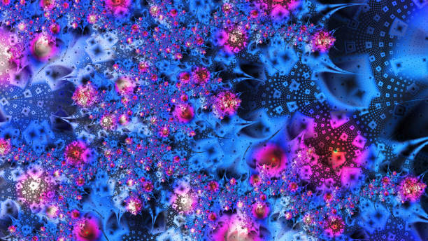 istock Fantasy colorful chaotic fractal texture. 1072585926