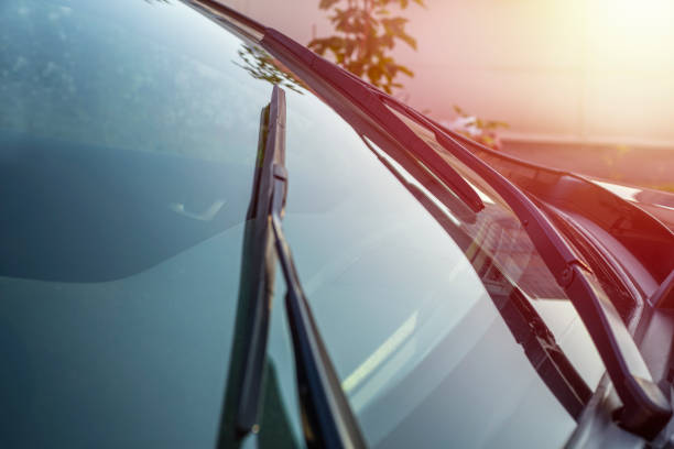 istock Brushes on the car glass with copy space 1072604938