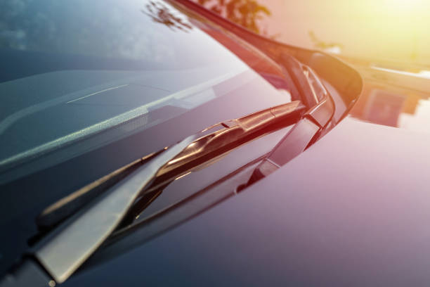 istock Brushes on the car glass with copy space 1072604942
