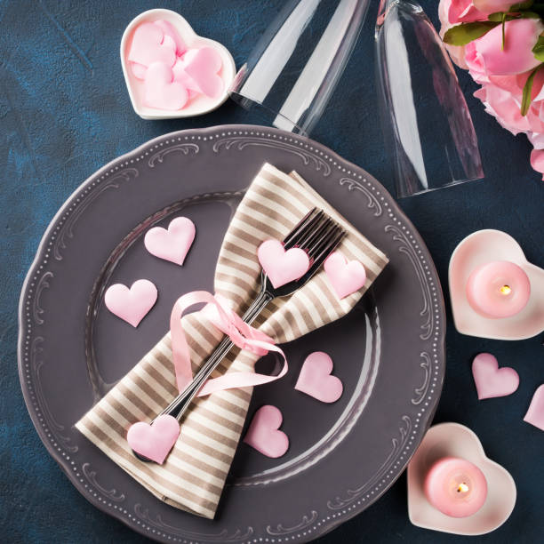 istock Valentine's day romantic date concept with candles 1072605024