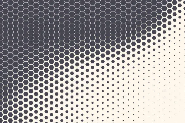 Vector illustration of Hexagon Vector Abstract Technology Background