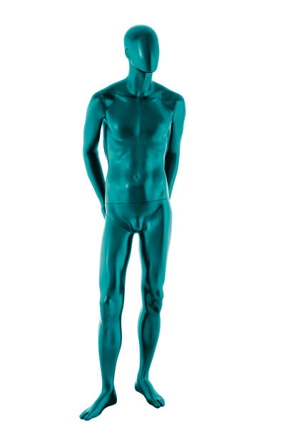 istock Gloss color mannequin male isolated on white background 1072614522
