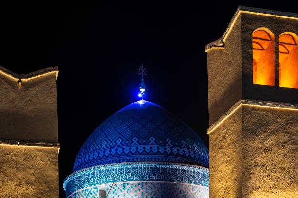 istock Night view of Yazd, Iran 1072625462