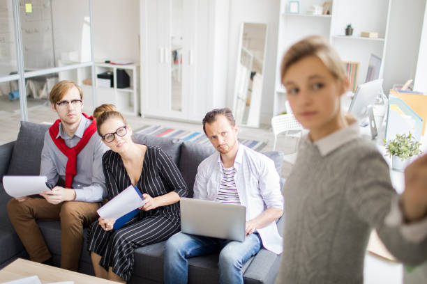 istock Business people sitting at presentation 1072630210