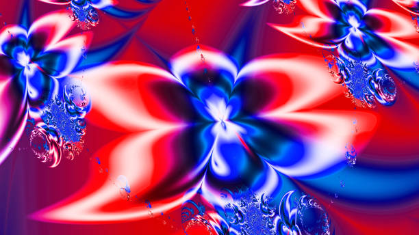 istock Abstract fractal art background in illustration space geometry. 1072631160