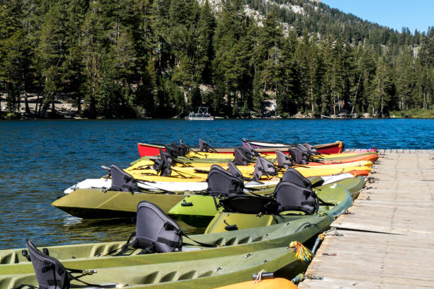 istock lake tour kayaks parked on a pier 1072633528