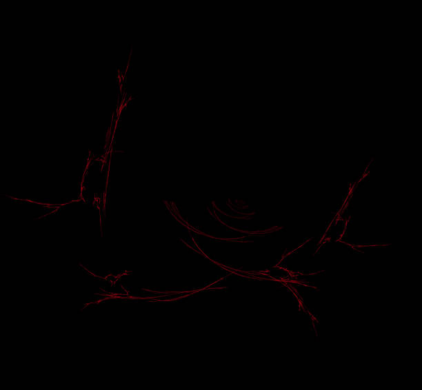 istock Red fractal on black background. Fantasy fractal texture. Digital art. 3D rendering. Computer generated image. 1072635202