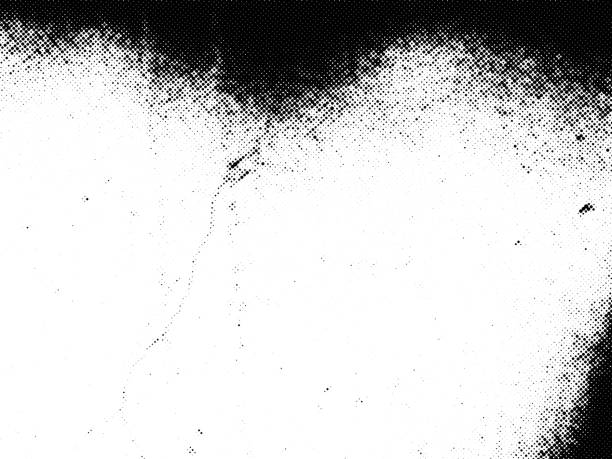 Subtle halftone dots vector texture overlay Subtle halftone vector texture overlay with vignette effect. Monochrome abstract splattered background. screen printing stock illustrations