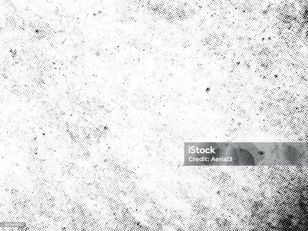 Subtle halftone dots vector texture overlay Subtle halftone vector texture overlay. Monochrome abstract splattered background. Textured stock vector