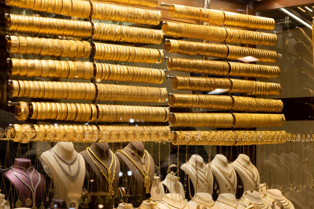 istock Bracelets in the Jewelry store 1072652132