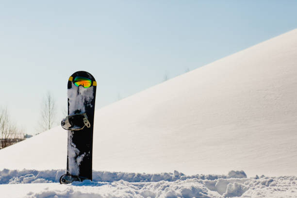 istock Equipment for snowboarding on the slope 1072653920