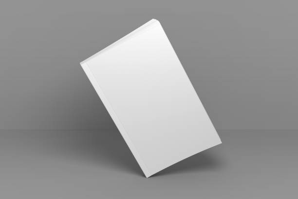 istock 3D illustration standing soft cover book mockup. 1072656380