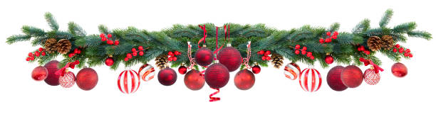 istock Christmas garland on white 1072659112