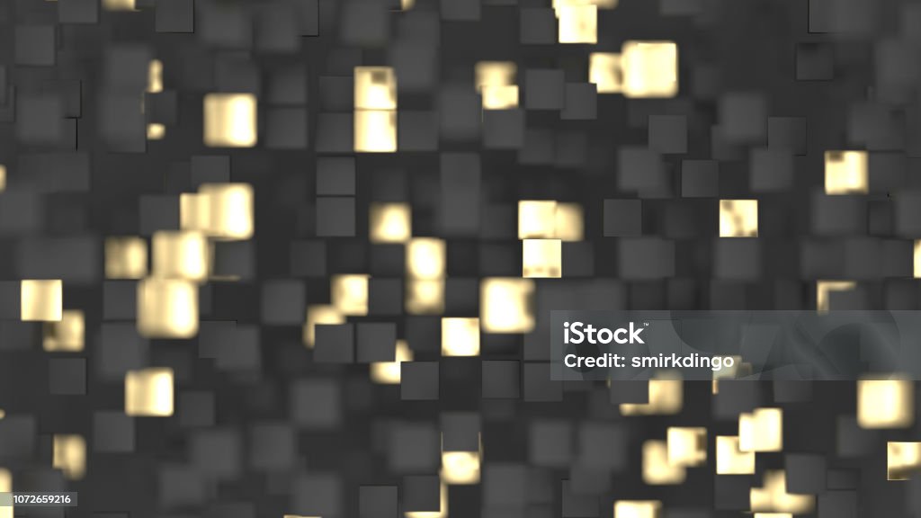 Abstract Lux Abstract Lux Background With Black And Gold 3d Squares Stock Photo ...