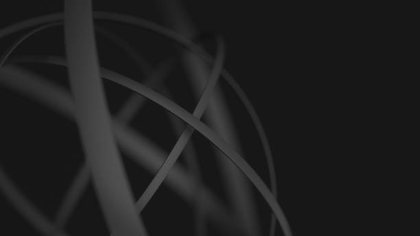 istock Abstract minimalist background with black matt rings 1072659254