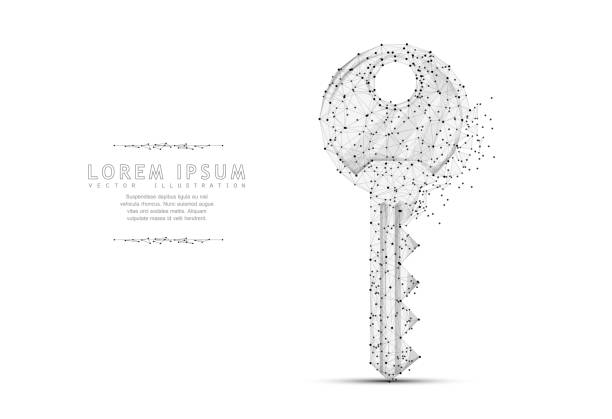 키입니다. - backgrounds business text key stock illustrations