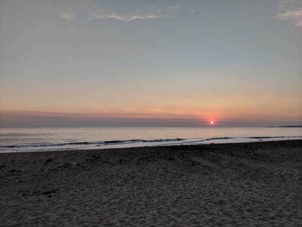 zachód słońca na plaży ranczo nadzieję - sunset beach flash zdjęcia i obrazy z banku zdjęć