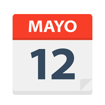 Ilustración de Mayo 12 Icono De Calendario 12 De Mayo Ilustración De Vector De La Hoja De Calendario Español y más Vectores Libres de Derechos de 2018 - iStock