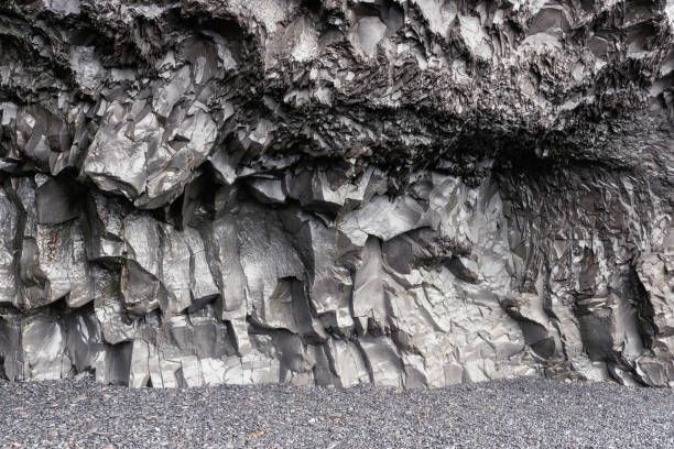 istock Basalt columns on the Black Sand Beach, Vik, Iceland 1072674048