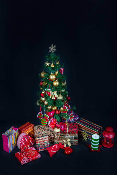 istock Decorated Christmas tree and gifts 1072674082