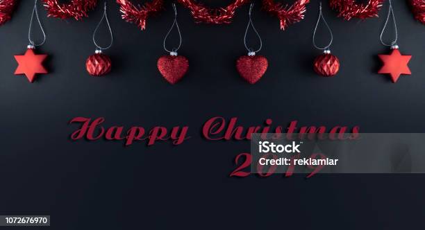 Christmas Consept Stock Photo - Download Image Now - Backgrounds, Black Background, Black Color