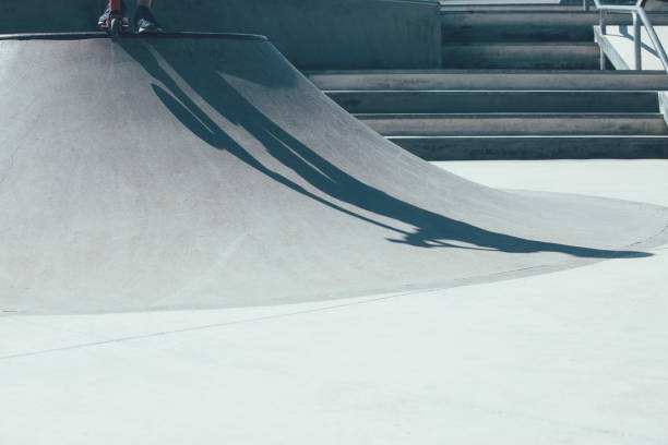 istock Skate park ramp detail view 1072679736