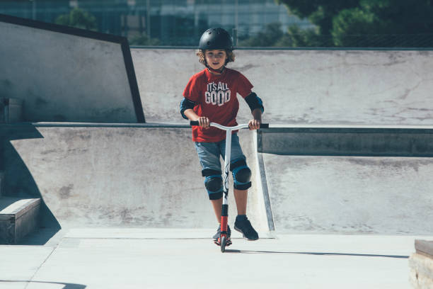 istock Young boy have fun in the skate park 1072679742