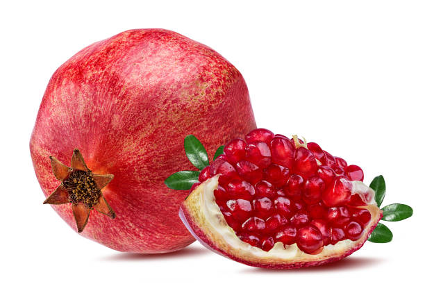 istock Pomegranate isolated on white background with clipping path 1072680868
