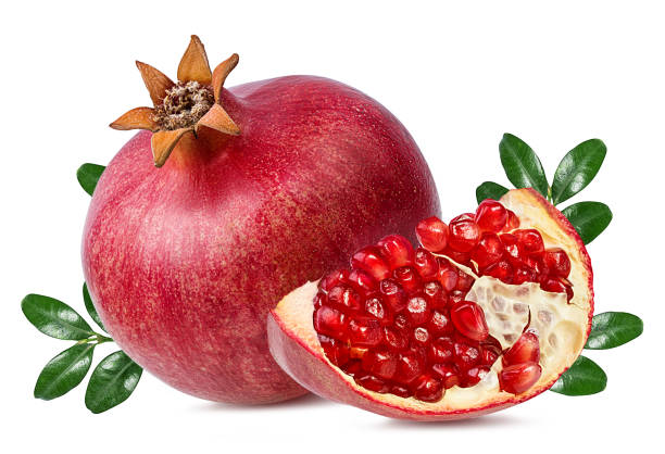 istock Pomegranate isolated on white background with clipping path 1072682978