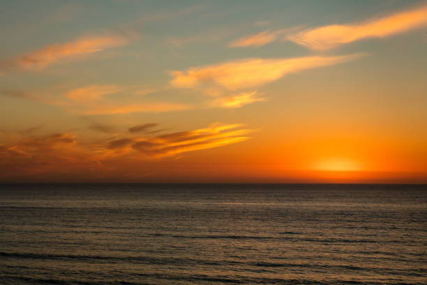 Sunset at the terry pine and del mar beach, 2018 Winter, San Diego, CA