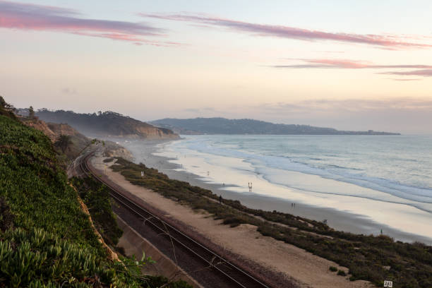 istock Sunset at the southern California beach 1072683436