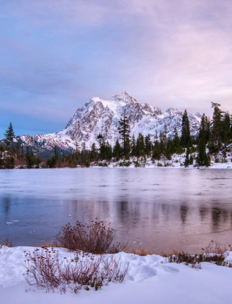 istock Sunrise at Picture Lake. 1072698120