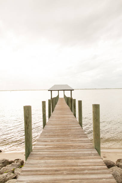 Wooden Dock Over Water