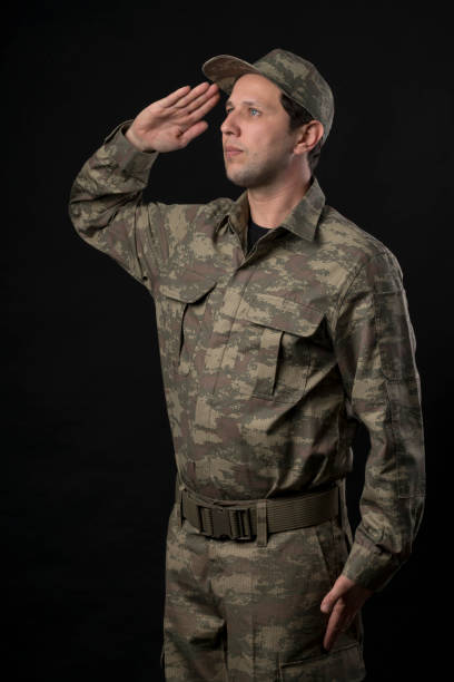 istock Male Soldier Portrait 1072734282