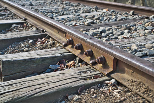 istock Rail of the railroad 1072737612