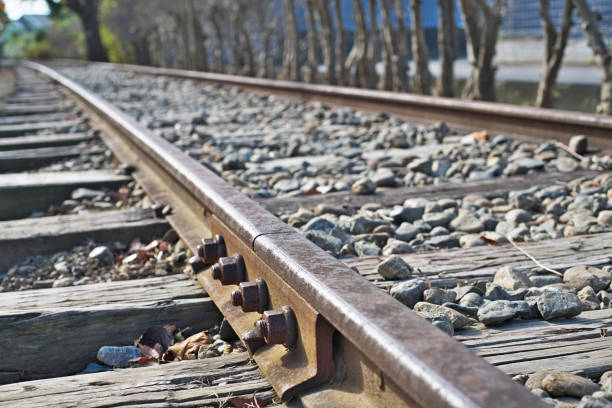 istock Rail of the railroad 1072737628