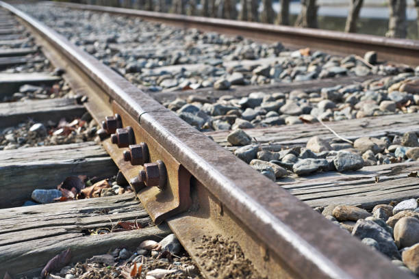 istock Rail of the railroad 1072737638