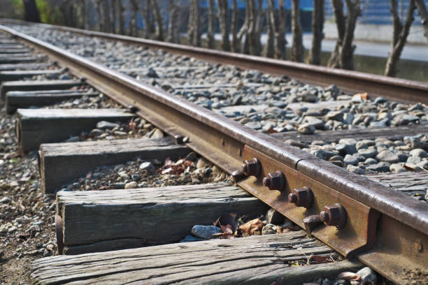 istock Rail of the railroad 1072738142