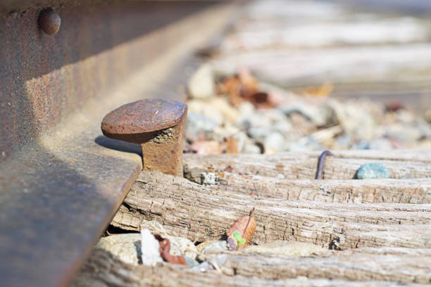istock Rail of the railroad 1072738956