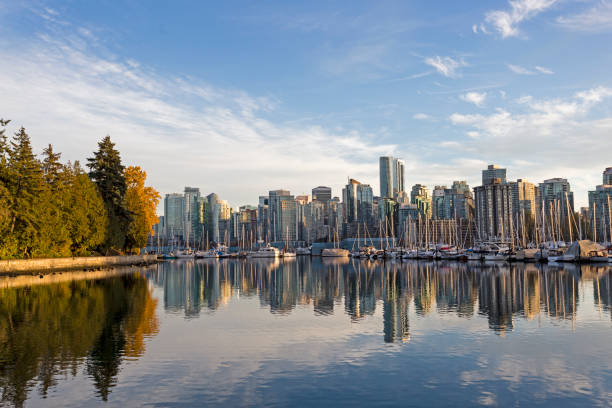 istock Vancouver, British Columbia, skyline at sunset 1072748120